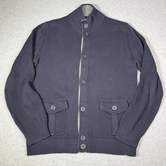 Canterbury Of New Zealand Other - Canterbury of New Zealand Sweater Mens Size Large Navy Cardigan Rugby Football